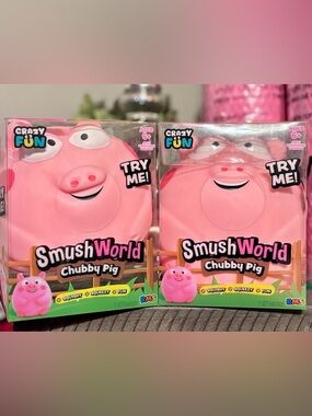 Smush World Chubby Pig Squeeeeze New
